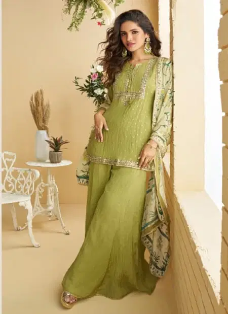 Gulabo By Sayuri Chinon With Embroidery Work Readymade Suits Wholesale Market Surat